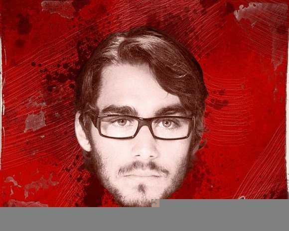 ‘photoshop利用画笔及图层样式制作颓废的古典头像海报‘