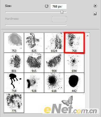 ‘photoshop利用画笔及图层样式制作颓废的古典头像海报‘