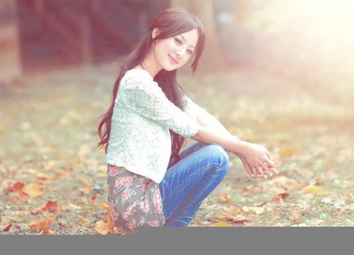 ‘Photoshop为果子美女打造甜美的柔橙色‘