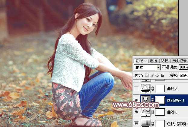 ‘Photoshop为果子美女打造甜美的柔橙色‘