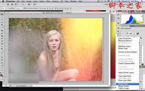 ‘photoshop将数码相片制作菲林走光效果‘