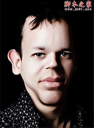 ‘photoshop利用液化工具将帅哥头像转为爆笑的漫画效果‘