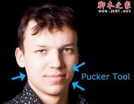 ‘photoshop利用液化工具将帅哥头像转为爆笑的漫画效果‘