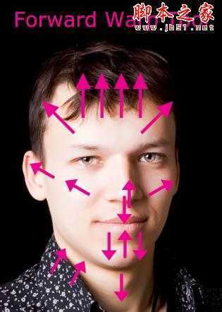 ‘photoshop利用液化工具将帅哥头像转为爆笑的漫画效果‘