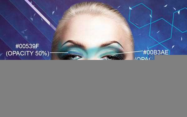‘Photoshop设计打造绚丽的蓝色潮装人物海报‘