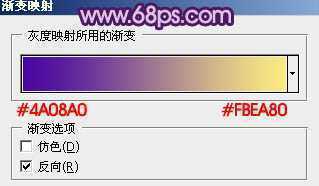 ‘Photoshop将外景婚片调成淡淡的紫红色‘