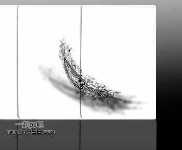 ‘photoshop合成类似风吹起的效果(扑克牌上面的符号)‘
