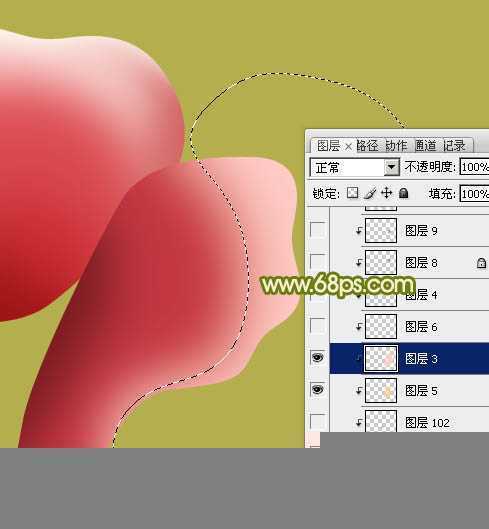 ‘Photoshop设计制作一朵的粉嫩的玫瑰花‘