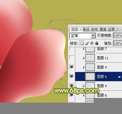 ‘Photoshop设计制作一朵的粉嫩的玫瑰花‘