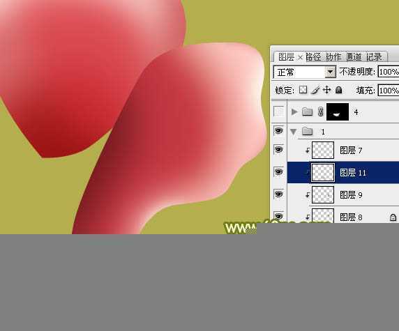 ‘Photoshop设计制作一朵的粉嫩的玫瑰花‘