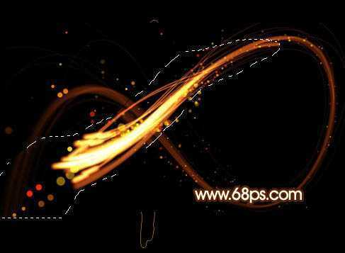 ‘Photoshop制作非常流畅的中秋火焰光丝字‘