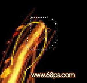 ‘Photoshop制作非常流畅的中秋火焰光丝字‘