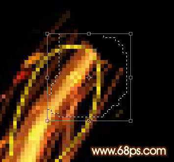 ‘Photoshop制作非常流畅的中秋火焰光丝字‘