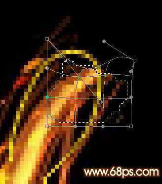 ‘Photoshop制作非常流畅的中秋火焰光丝字‘