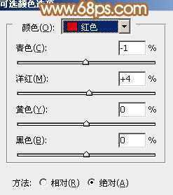 ‘Photoshop为树林美女图片调制出柔和的淡黄早秋色‘