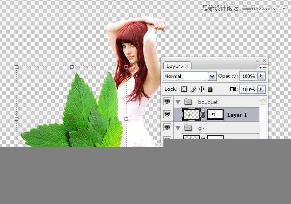 ‘使用Photoshop合成藤蔓装饰的少女场景图教程‘