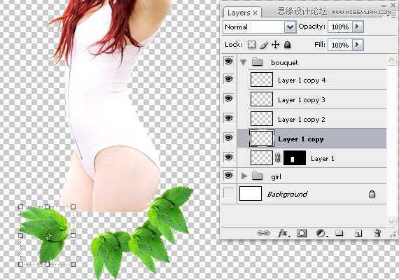‘使用Photoshop合成藤蔓装饰的少女场景图教程‘
