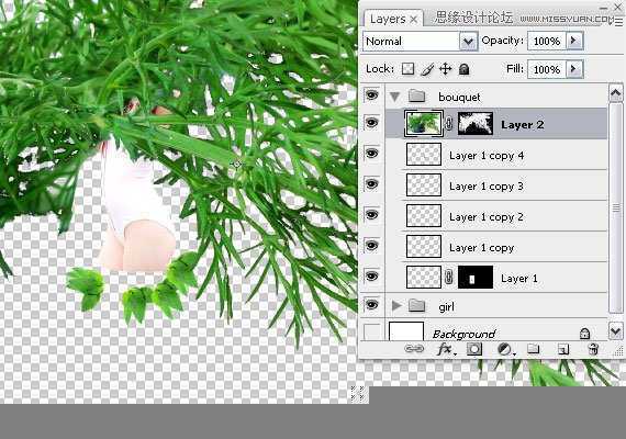 ‘使用Photoshop合成藤蔓装饰的少女场景图教程‘