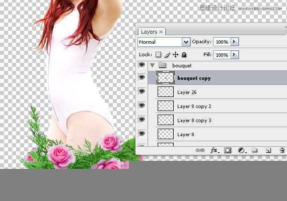 ‘使用Photoshop合成藤蔓装饰的少女场景图教程‘