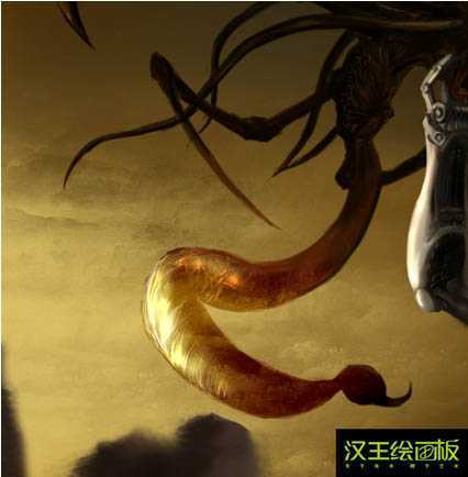 ‘photoshop鼠绘科幻的怪兽场景插画‘