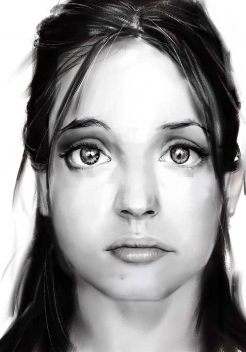 用Painter9临摹照片绘人像素描_脚本之家jb51.net整理整理