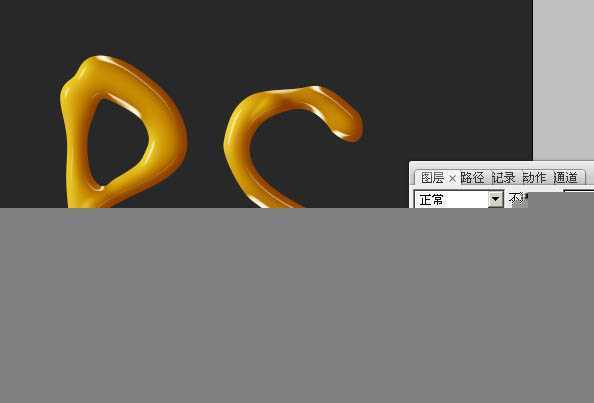 ‘Photoshop设计制作出漂亮的橙色塑胶字‘