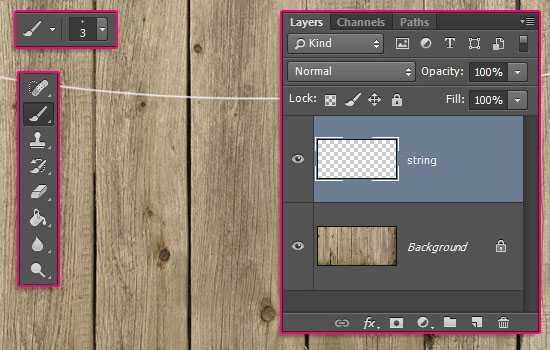 ‘Photoshop设计一个简单的三角旗横幅‘