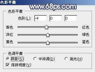 ‘Photoshop调出暗调蓝红色树林美女图片‘