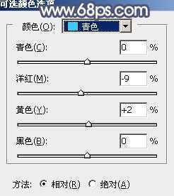 ‘Photoshop调出暗调蓝红色树林美女图片‘