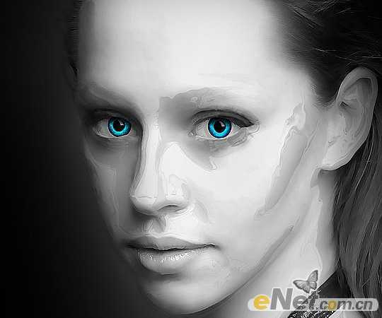 ‘Photoshop将美女图片打造出瓷器般肌肤光泽效果‘