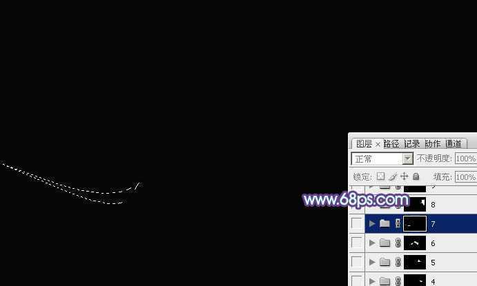 ‘Photoshop设计制作出漂亮的彩色叠加组合光束‘