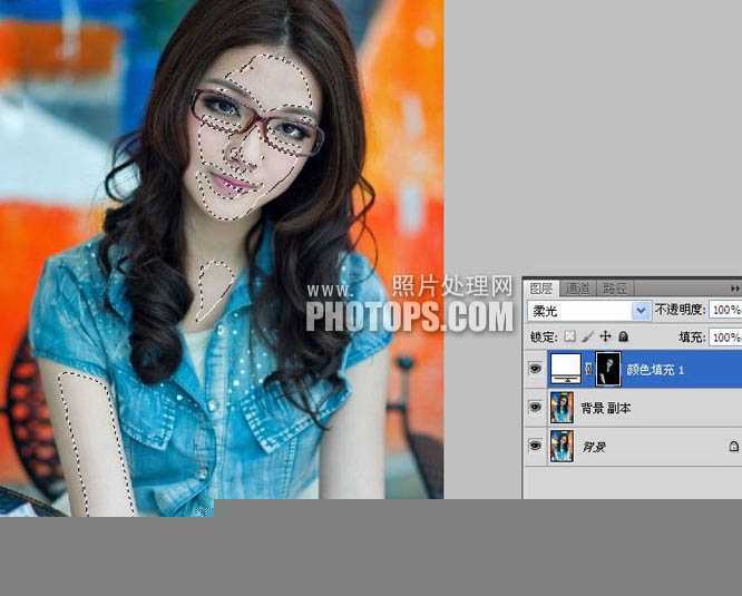 ‘photoshop使用Lab模式为偏暗的美女图片加上甜美色‘