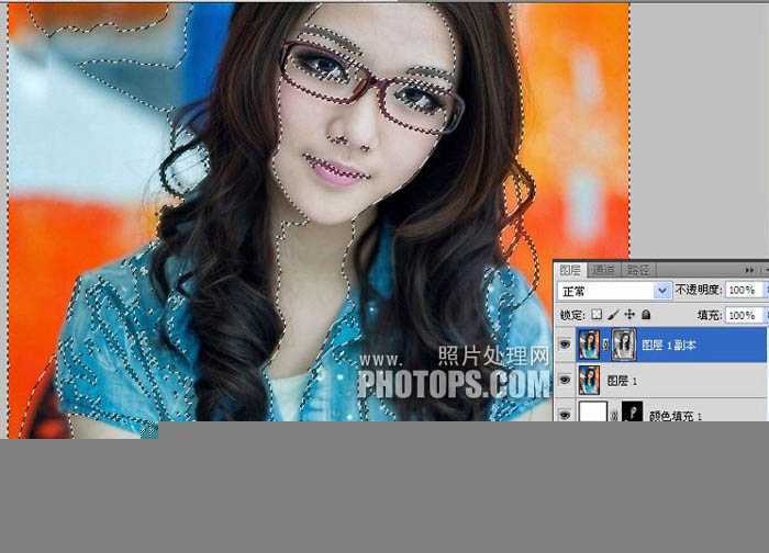 ‘photoshop使用Lab模式为偏暗的美女图片加上甜美色‘