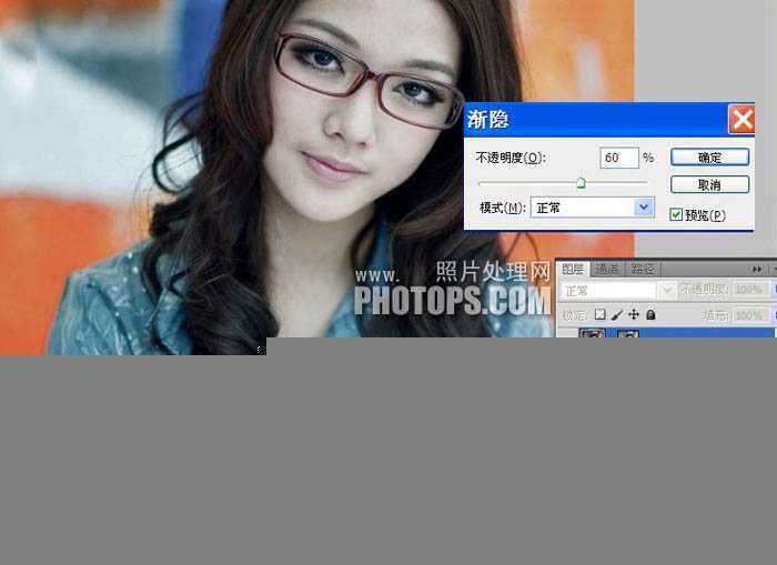 ‘photoshop使用Lab模式为偏暗的美女图片加上甜美色‘
