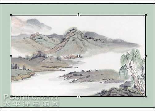 Flash制作一幅诗意的水墨卷轴展开的动画