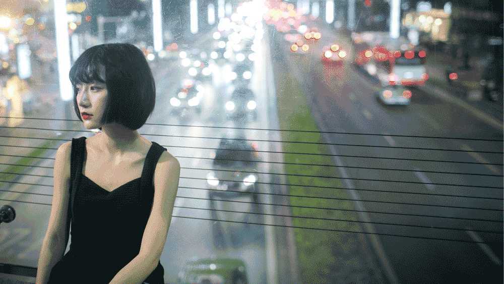 ‘Photoshop制作人物背后的车水马龙GIF动画照片效果‘