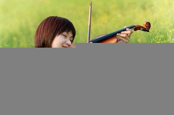 ‘Photoshop将油菜花美女图片跳出漂亮的橙黄色‘