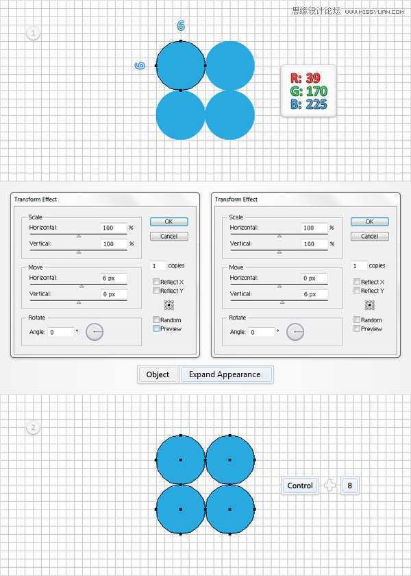 Illustrator制作马赛克效果的艺术字教程,破洛洛