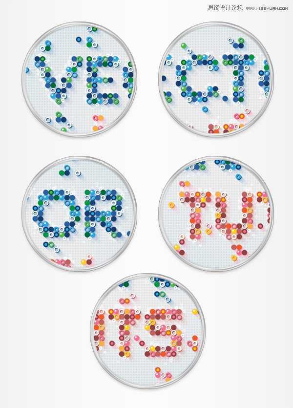 Illustrator制作马赛克效果的艺术字教程,破洛洛