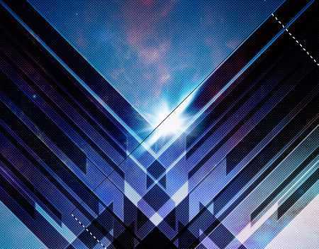 ‘结合PS和AI制图软件设计制作超炫的抽象光线海报实例教程‘