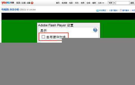 将“启用硬件加速”前面的勾取消掉