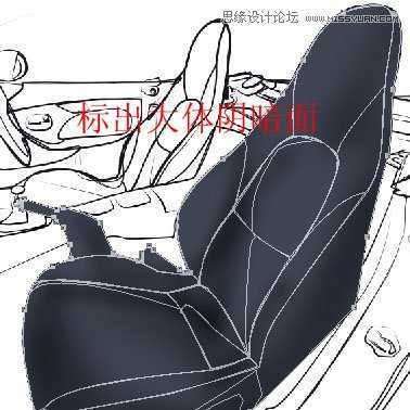 ‘Photoshop鼠绘逼真皮质效果的汽车坐垫‘