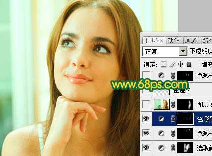 ‘Photoshop调出室内人物照片红润的肤色‘
