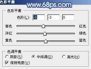 ‘Photoshop为奔跑的情侣图片添加上柔和的韩系蓝黄色效果‘