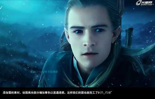 ‘PS手绘教程：PS结合SAI鼠绘逼真的魔戒精灵王子图‘