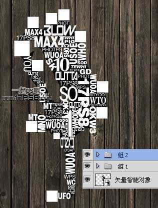 ‘photoshop设计制作出由文字组成的街舞招贴画效果‘