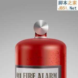 ‘Photoshop鼠绘制作非常逼真的灭火器‘