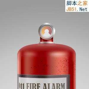 ‘Photoshop鼠绘制作非常逼真的灭火器‘