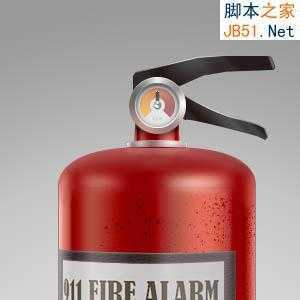 ‘Photoshop鼠绘制作非常逼真的灭火器‘