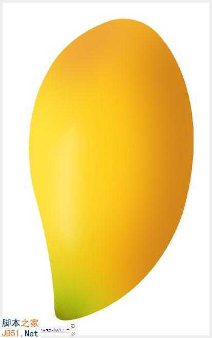 ‘Photoshop鼠绘逼真的可口金色芒果教程‘